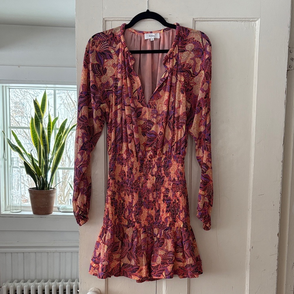 A.L.C. Multicolor Long Sleeve short dress